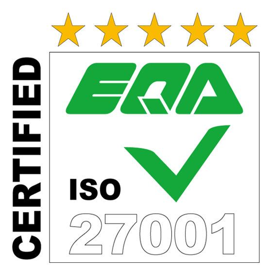 ISO/IEC 27001：2013／JIS Q 27001：2014 認証ロゴ